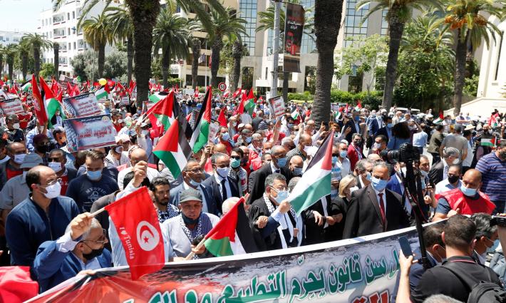 النشرة - "الاتحاد التونسي" يطالب بتجريم التطبيع.. وفعاليات تضامنية واسعة في أوروبا وأمريكا