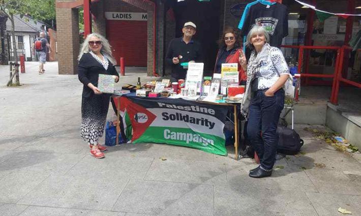 وقفة تضامنية مع الشعب الفلسطيني شرقي لندن