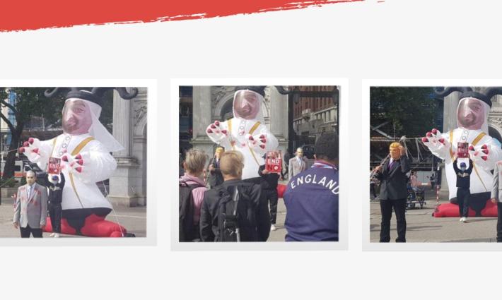 لندن.. وقفة احتجاجية رفضًا للتطبيع ودعمًا لفلسطين