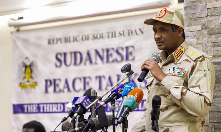 الاحتلال يوافق على طلب اعتقال "حميدتي" حال وصوله لتل أبيب