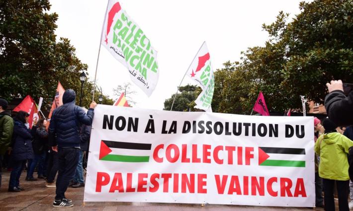 فرنسا تعلن حل "رابطة فلسطين ستنتصر"