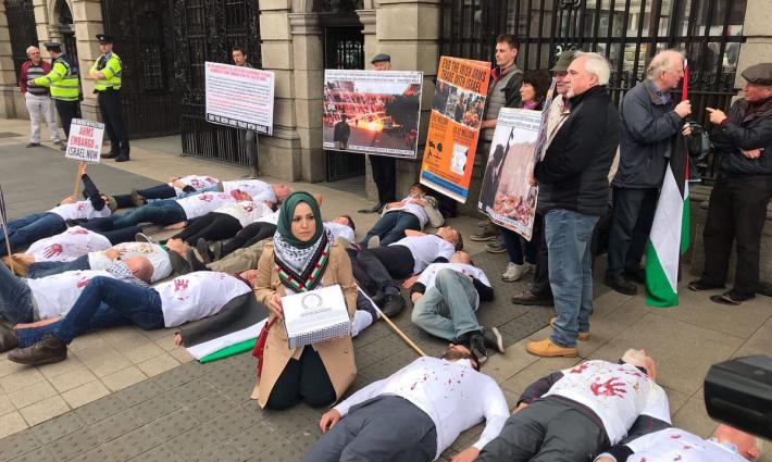 دبلن.. وقفة احتجاجية ضد الانتهاكات الإسرائيلية بحق الأطفال الفلسطينيين