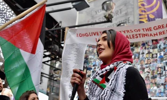 حملة إسرائيلية جديدة ضد الناشطة نيردين كسواني في نيويورك