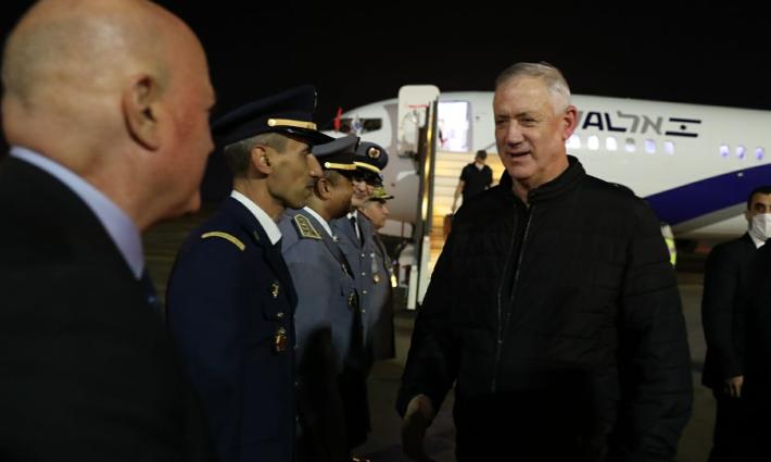 غانتس يصل إلى المغرب في أول زيارة لوزير جيش الاحتلال