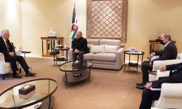 إدانة للقاء ملك الأردن بوزير جيش الاحتلال الإسرائيلي