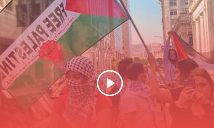 "فلسطين ستتحرر".. مظاهرة في سان فرانسيسكو للتنديد بمخطط الضم