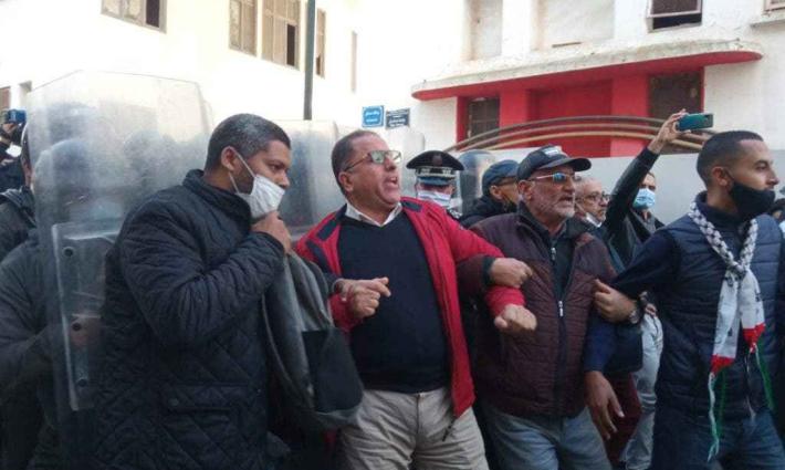 السلطات المغربية تمنع وقفة احتجاجية ضد التطبيع