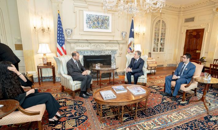 وزير الخارجية الأميركي يجتمع مع عائلة شيرين أبو عاقلة