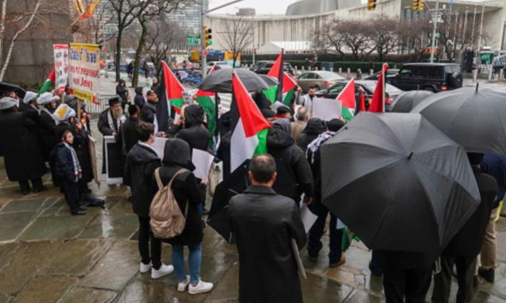 نيويورك.. وقفة احتجاجية أمام مقر الأمم المتحدة رفضاً لصفقة القرن