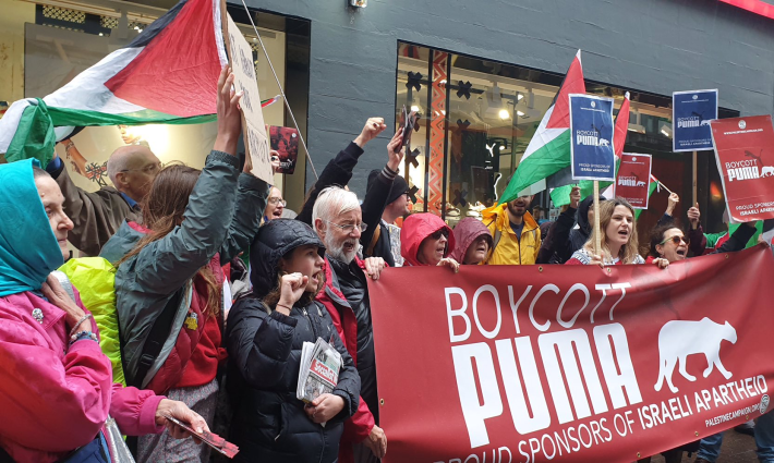 حملة التضامن مع فلسطين تدعو لمواصلة العمل ضد شركة بوما