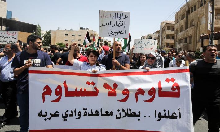 الشعب الأردني قلق من ارتفاع حجم التجارة مع كيان الاحتلال