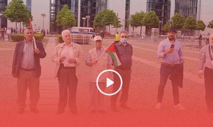 وقفة تضامنية مع فلسطين أمام البرلمان الألماني لمواجهة مخطط الضم