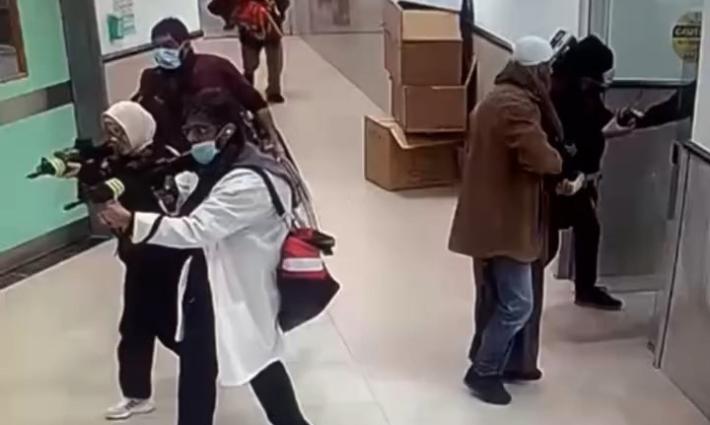 لحظة اقتحام قوة خاصة لمستشفى ابن سينا الحكومي في جنين