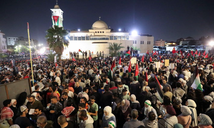 صورة من مظاهرات الأردن دعمًا لغزة