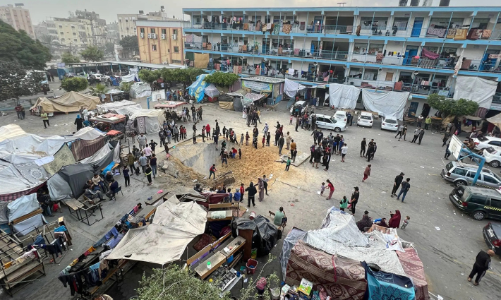 مدرسة من مدارس الأونروا في قطاع غزة