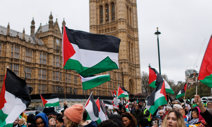 مظاهرة داعمة لفلسطين