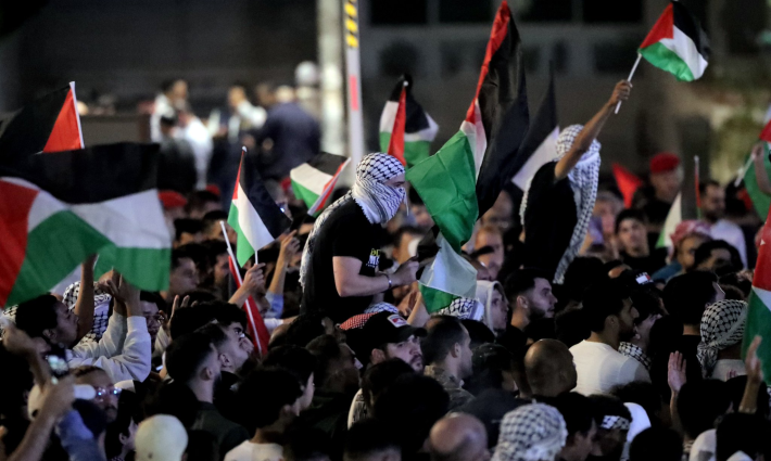 مظاهرة داعمة لفلسطين في الأردن