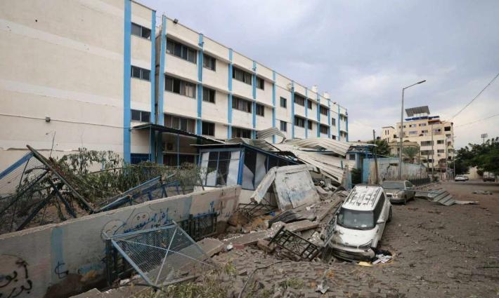 مباني مدمرة في قطاع غزة نتيجة القصف الإسرائيلي