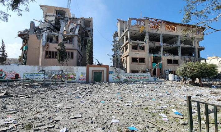 مباني مدمرة في قطاع غزة نتيجة القصف الإسرائيلي