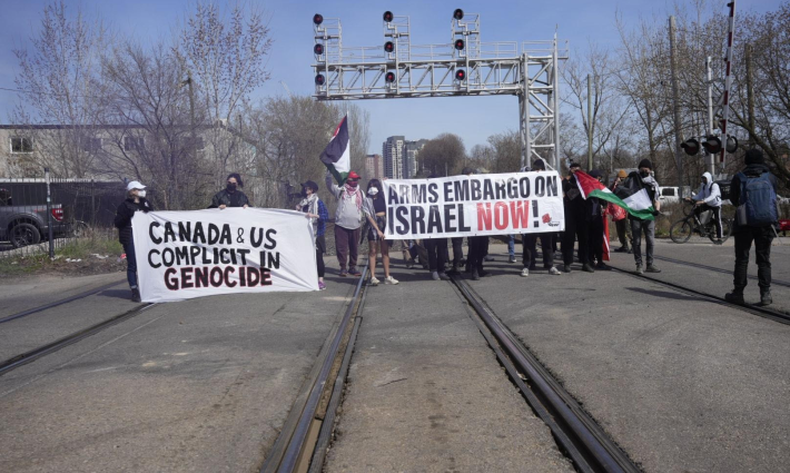 من مكان الاحتجاج