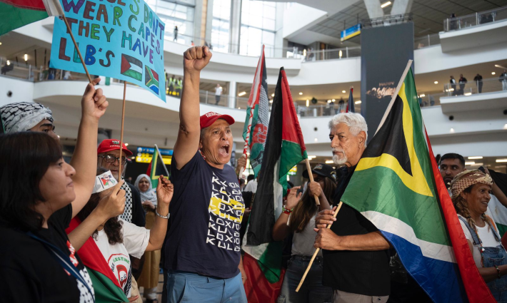 مظاهرة داعمة لفلسطين