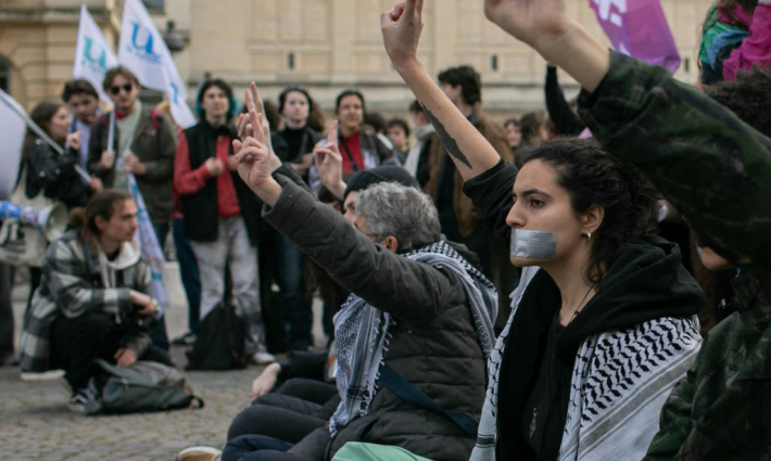 مظاهرة داعمة لفلسطين