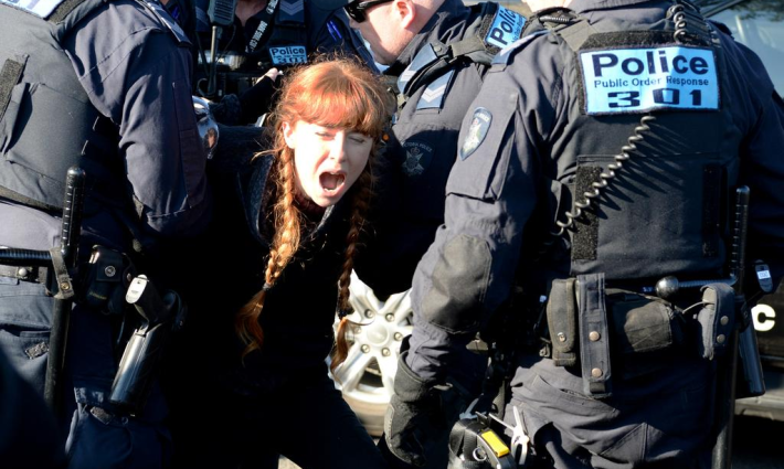 اعتقال نشطاء في ملبورن