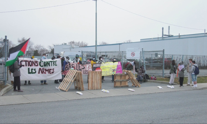 أنصار فلسطين يحاصرون شركة “هيرو-ديفتيك” للطيران