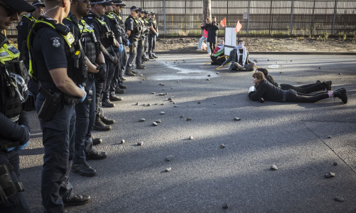 أنصار فلسطين في أستراليا يغلقون شارع رئيسي