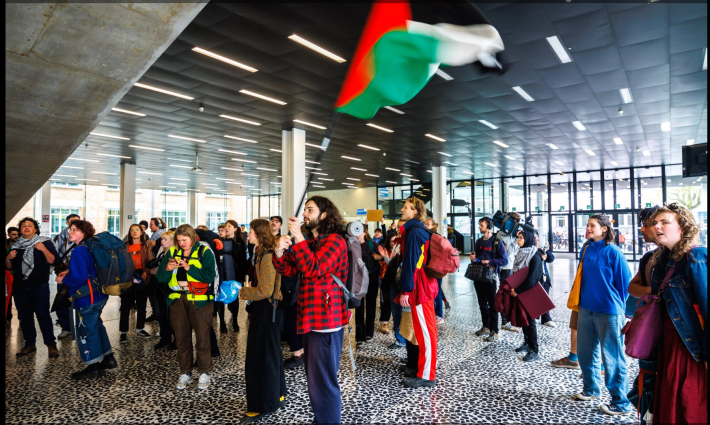 مظاهرة طلابية داعمة لفلسطين