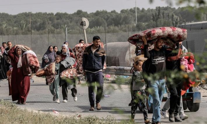 عائلة نازحة في غزة