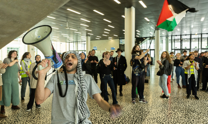 مظاهرة طلابية داعمة لفلسطين