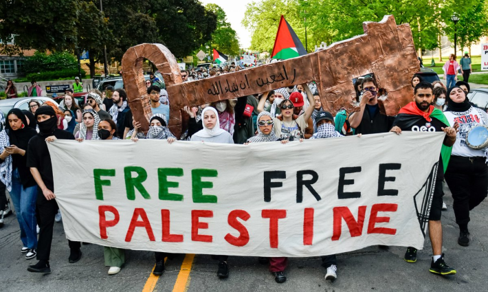 مظاهرة داعمة لفلسطين بمناسبة النكبة