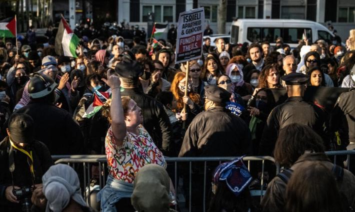 مظاهرة داعمة لفلسطين