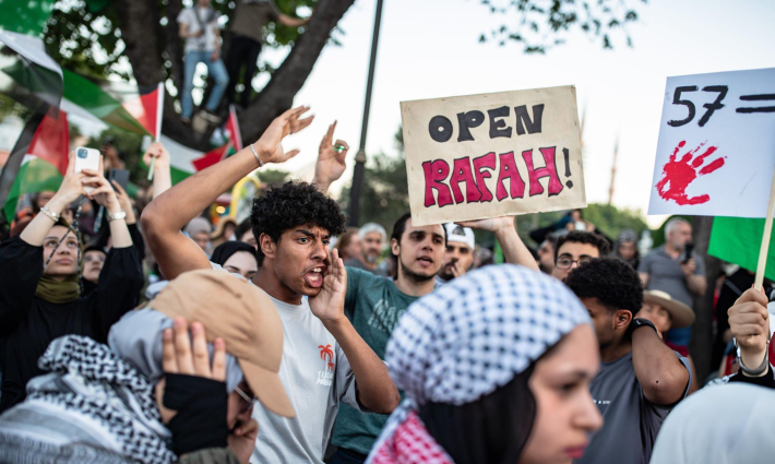 مظاهرة طلابية داعمة لفلسطين