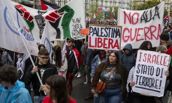 مظاهرة طلابية داعمة لفلسطين