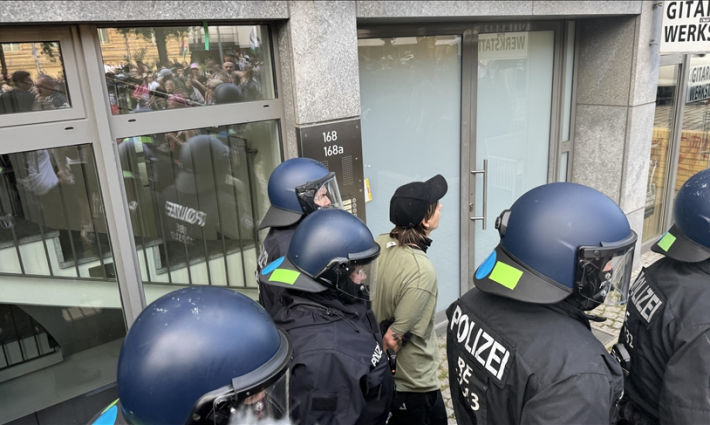 اعتقال شاب خلال مظاهرة داعمة لفلسطين في برلين