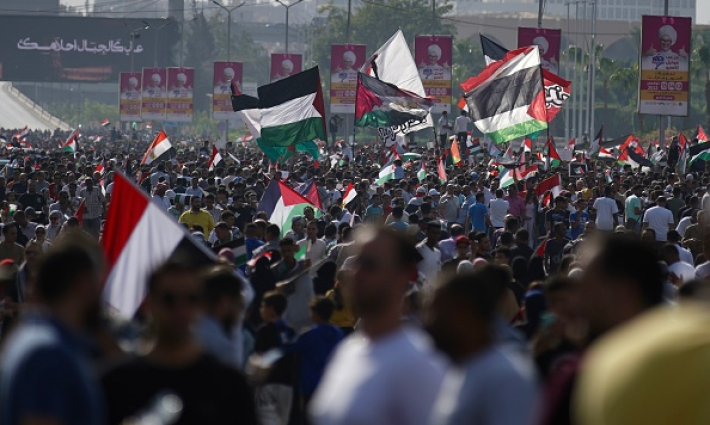 مظاهرة طلابية داعمة لفلسطين في مصر