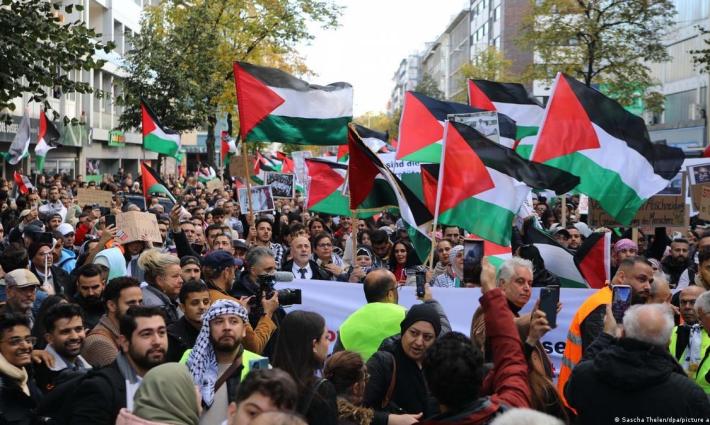 مظاهرة داعمة لفلسطين