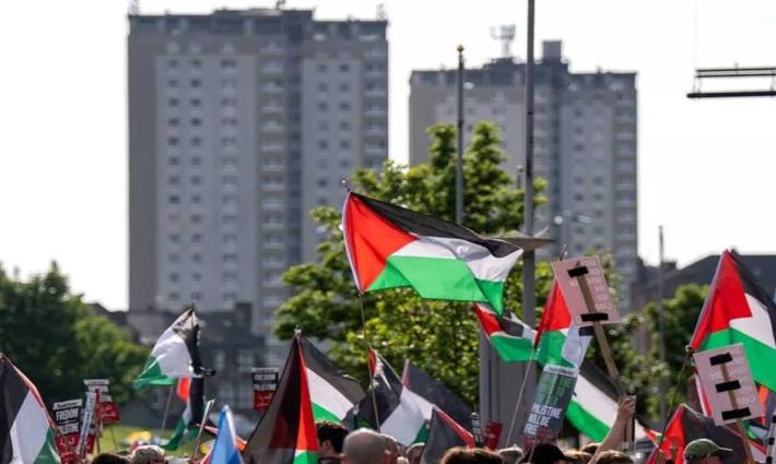 مظاهرة داعمة لفلسطين