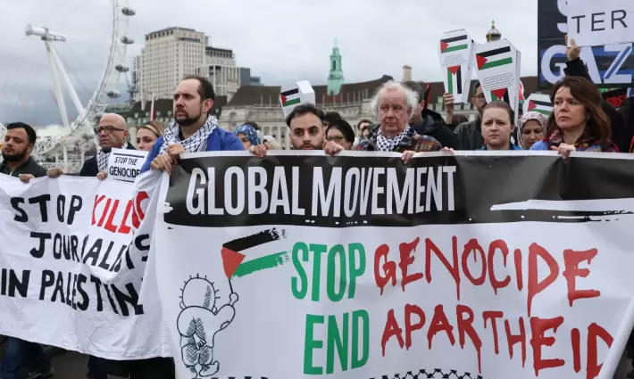 مظاهرة داعمة لفلسطين