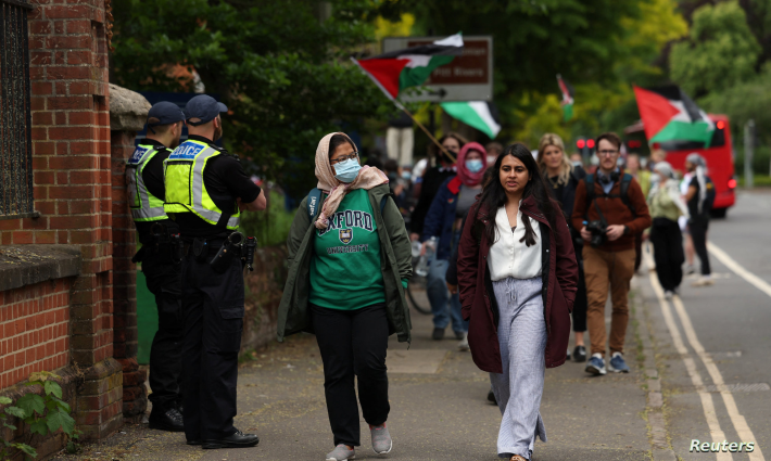 مظاهرة طلابية داعمة لفلسطين