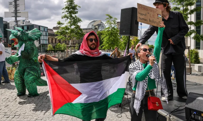 مظاهرة داعمة لفلسطين