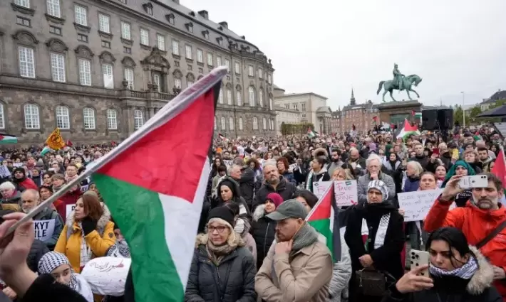 مظاهرة داعمة لفلسطين