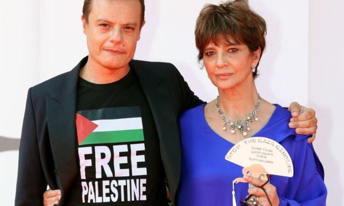 تضامن الممثلين مع فلسطين في مهرجان البندقية