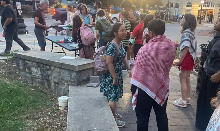 احتجاج داعم لفلسطين في جامعة فرجينيا