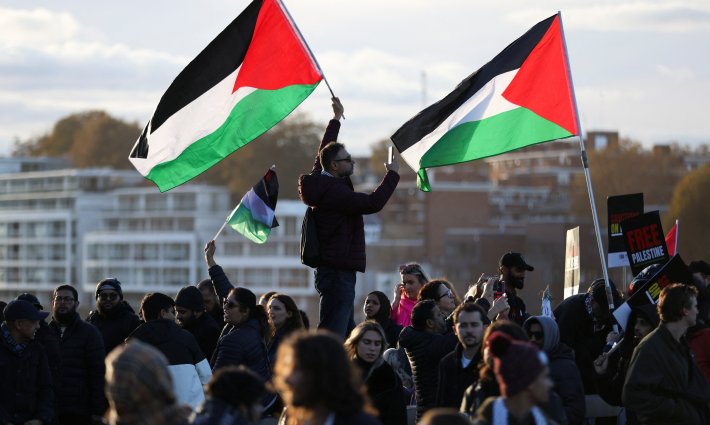 مظاهرة داعمة لفلسطين