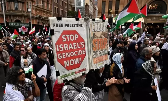 تظاهرة مؤيدة لفلسطين في أستراليا