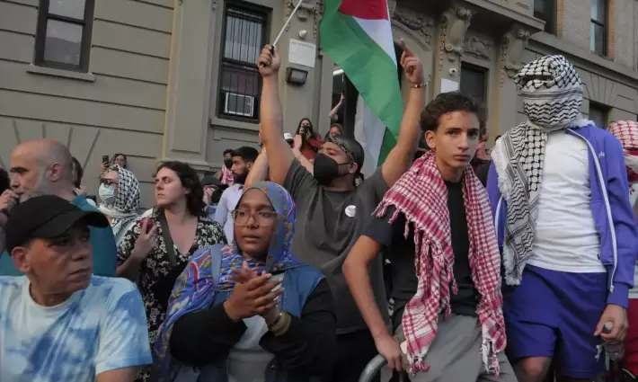 مظاهرة طلابية داعمة لفلسطين