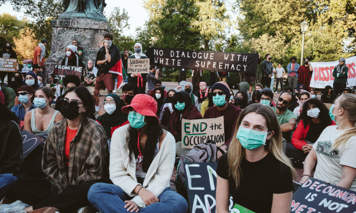 مظاهرة طلابية داعمة لفلسطين